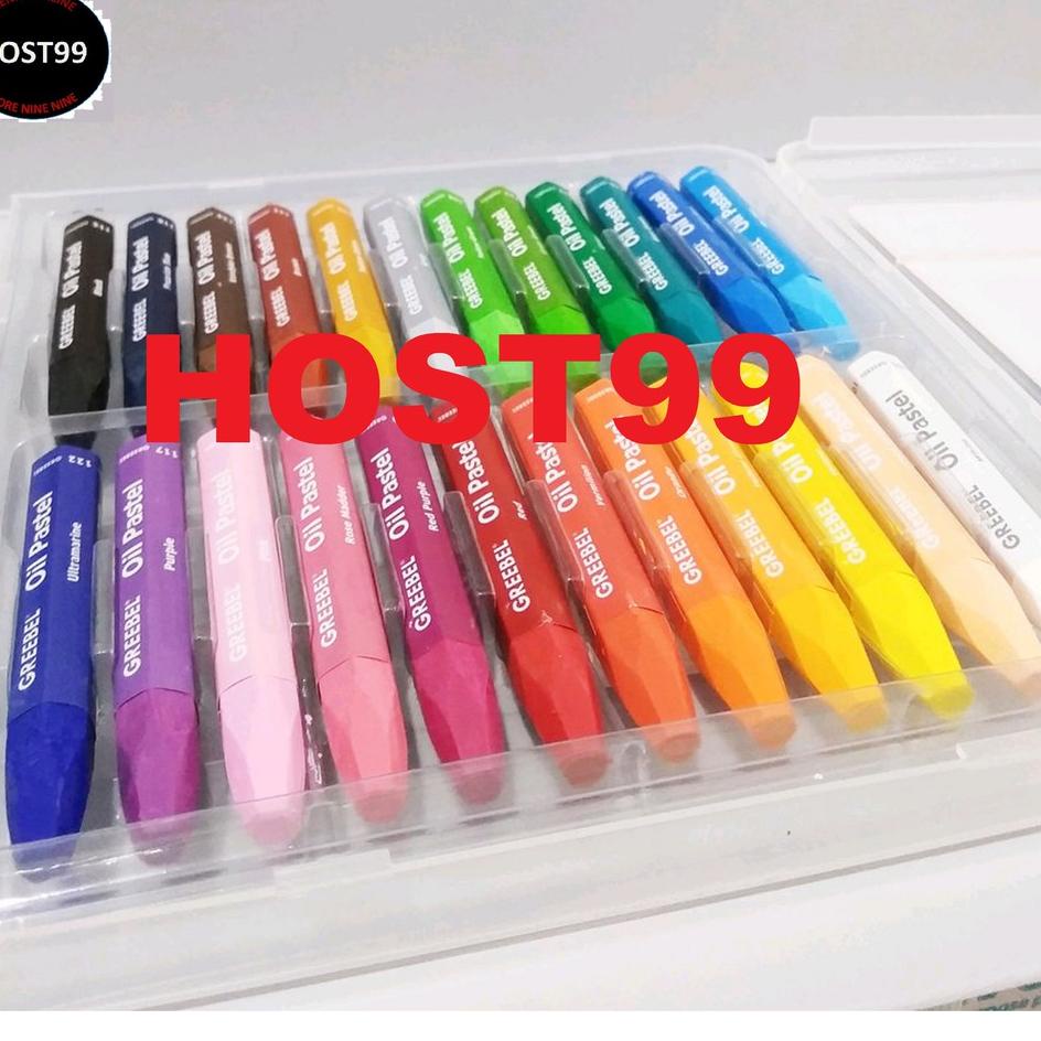 

Ready Siap Kirim KRAYON WARNA 24 WARNA GREBEL CRAYON OIL PASTELS 24 COLOR GREEBEL