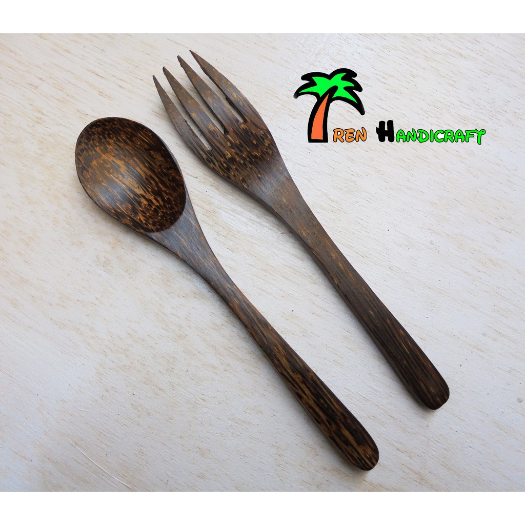 Sendok garpu set kayu aren 18cm Shopee Indonesia Sendok garpu set kayu aren 18cm Shopee Indonesia
