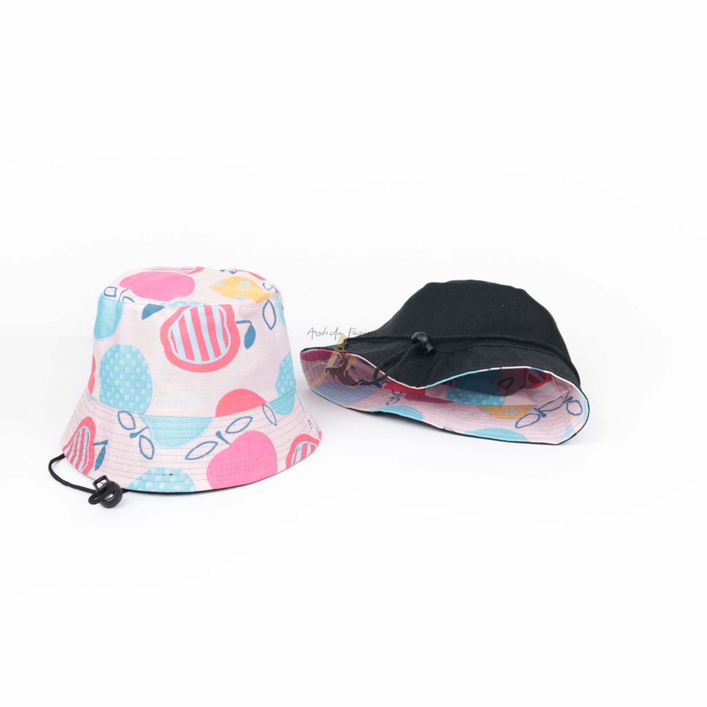 Topi Bucket Anak Tali Sublim Rayon SB005 Banyak Gambar Lucu Terbaru