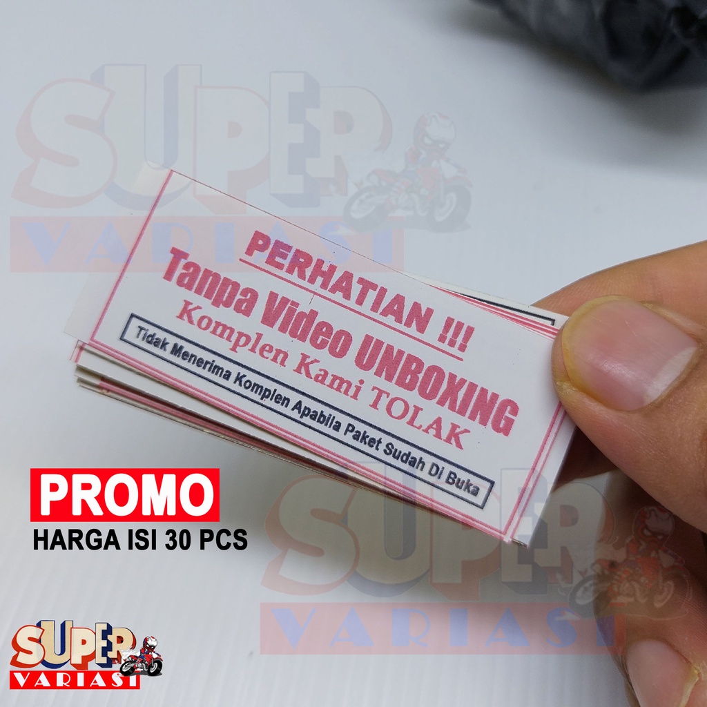 STIKER VIDEO UNBOXING /TEMPELAN VIDEO UNBOXING/LABEL  VIDEO UNBOXING/WARNING VIDEO UNBOXING