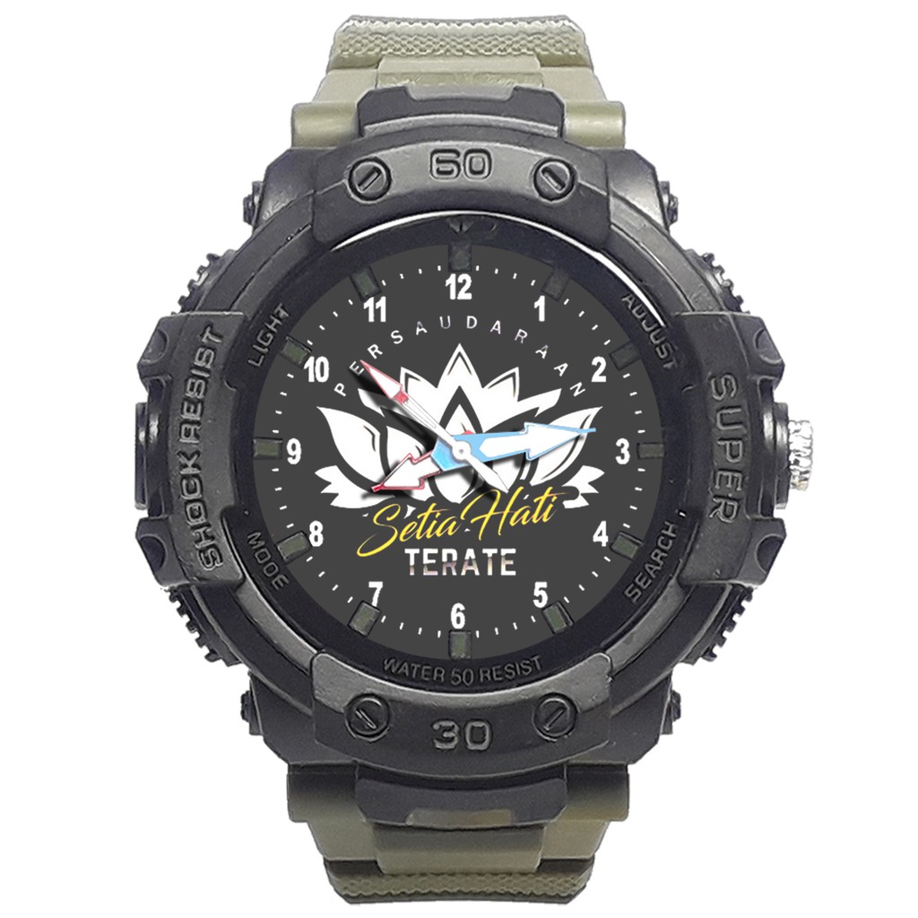 Jam Tangan  PSHT / PERSAUDARAAN SETIA HATI TERATE / MOTIF 8 Bagus