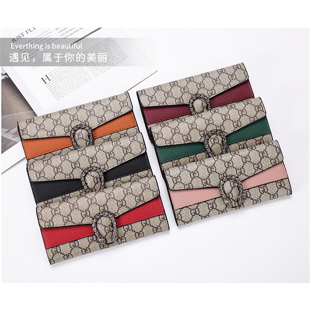 Promo Dompet Wanita Simple Panjang Murah Berkualitas Dompet Cantik Import / Women's Long Horizontal Square Wallet