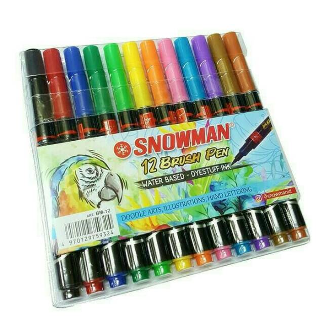 

Snowman Brush Pen