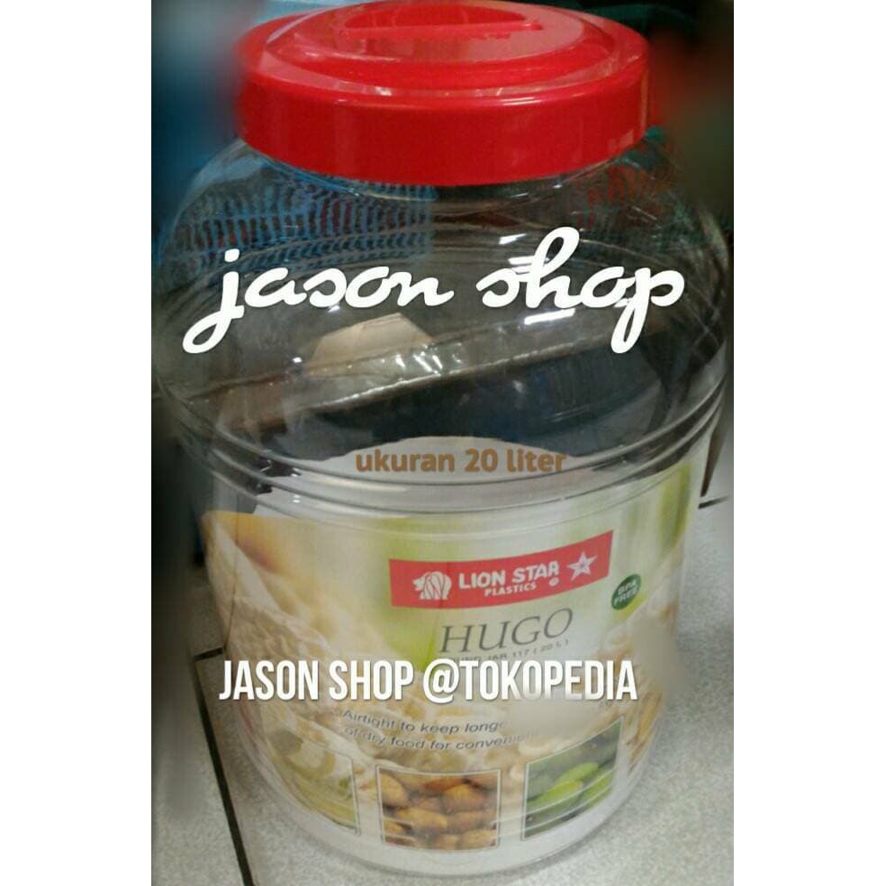 Toples plastik Lion Star Hugo 20 L/Toples kerupuk dll/Toples Hugo 20L