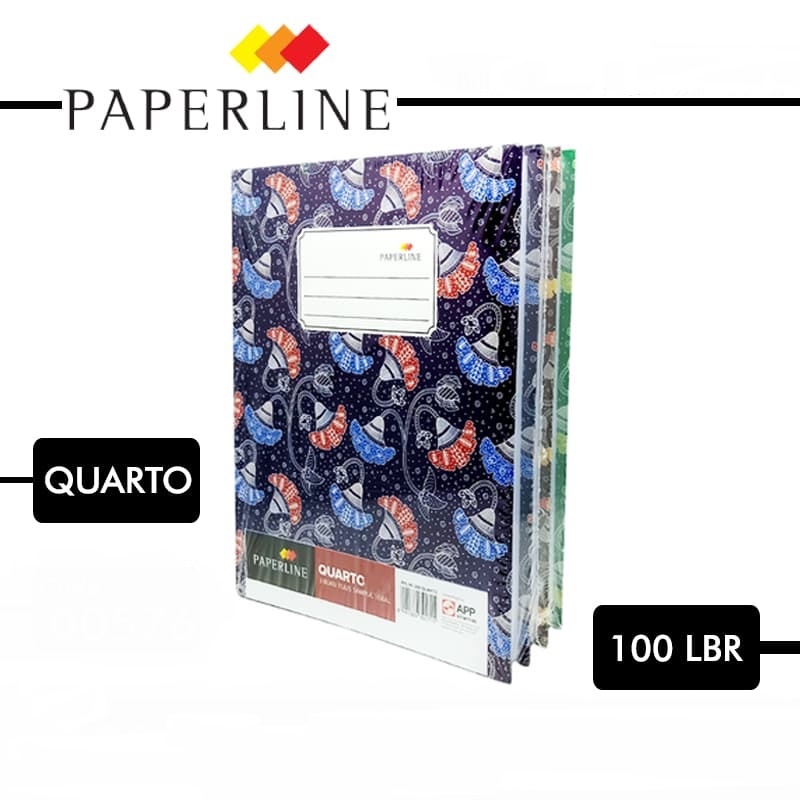 

Buku Hard Cover Quarto Paperline isi 100