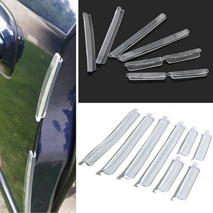 Set Hitam Karet Pelindung Pengaman Pintu Mobil Door Guard Isi 8 Pcs