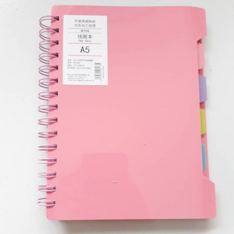 

NOTEBOOK SPIRAL A5 B10108