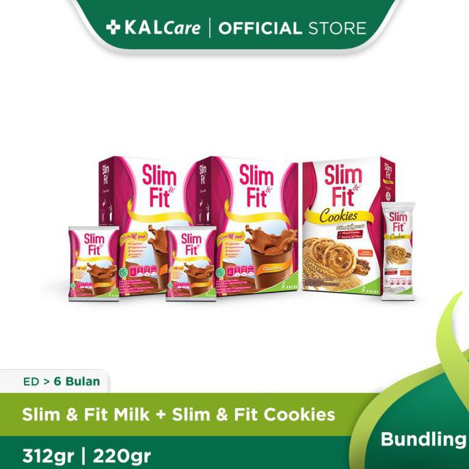 

[[BISA COD]] Paket Diet dan Cemil (2 SlimFit Milk + 1 SlimFit Cookies ) - Choco - Raisin TERUJI Kode