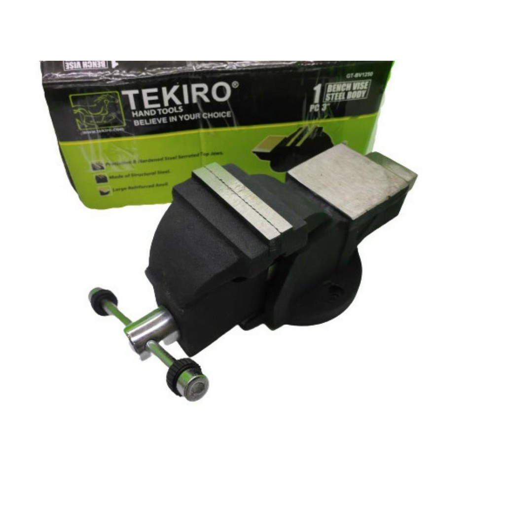Klem TEKIRO 3" Inch Bais Catok Meja Ragum Clamp Vise Bench Table Vice.bie088