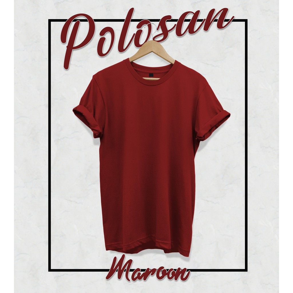KAOS POLOS LENGAN LIPAT CASUAL 30S PABRIKAN DISTRO