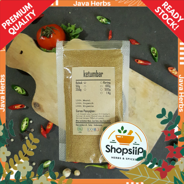 ketumbar tumbar coriander bubuk 100g