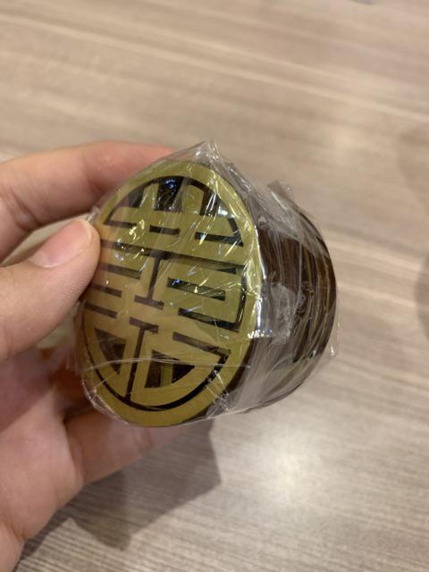 Rs Shuangxi Bulat 5cm Mdf + Duplex Emas / Merah Laser Cutting