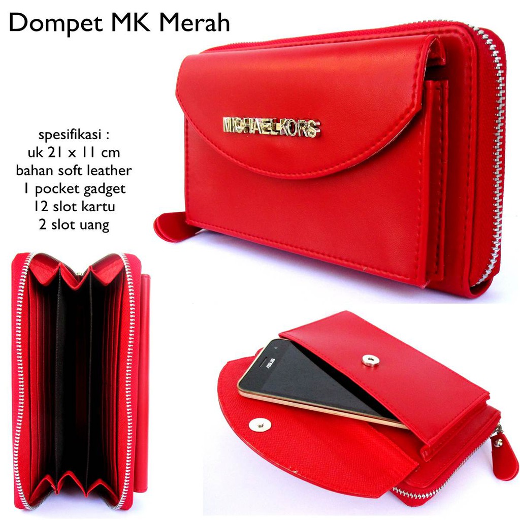  dompet hp wanita murah  kulit kasual mk kw super hitam 