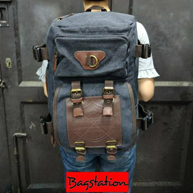 TAS RANSEL LAPTOP BACKPACK POLO CLASSIC ORIGINAL TAS SEKOLAH TAS KULIAH TAS KERJA TAS TRAVEL KANVAS