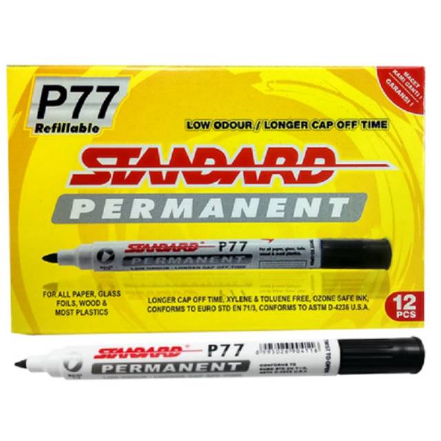 

Standard P77 Permanent Marker Spidol Permanent Marker Standard