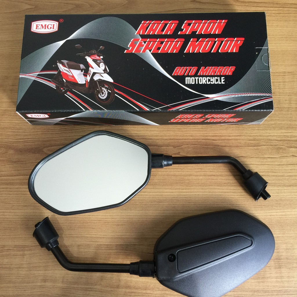 Spion Motor Honda MEGA PRO TIGER VERZA CB150R Model Standart Kualitas Ori merk EMGI 9230