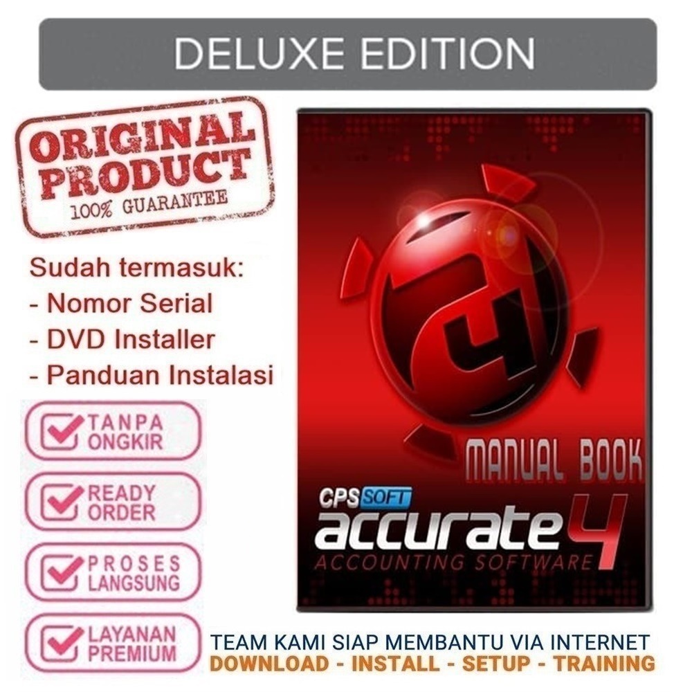 ACCURATE 4 Deluxe / Enterprise / Standard  - Lisensi / Serial Number