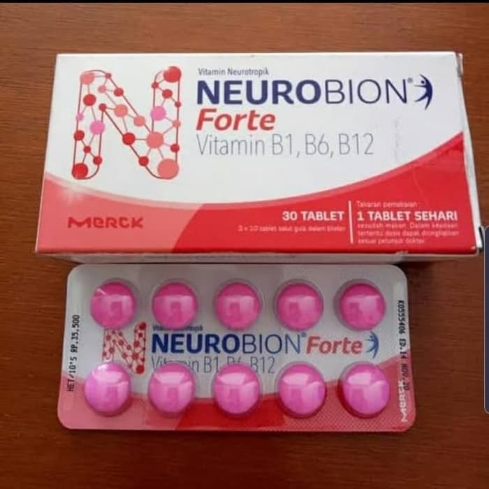 NEUROBION FORTE 5000 PER STRIP ISI 10 TAB VITAMIN NEUROTROPIK KESEMUTAN