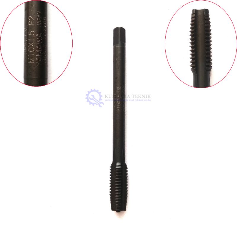 TAP MANUAL DRAT BAUT 14 |  HAND TAP MESIN M10 x 1.5 P2 YAMAWA
