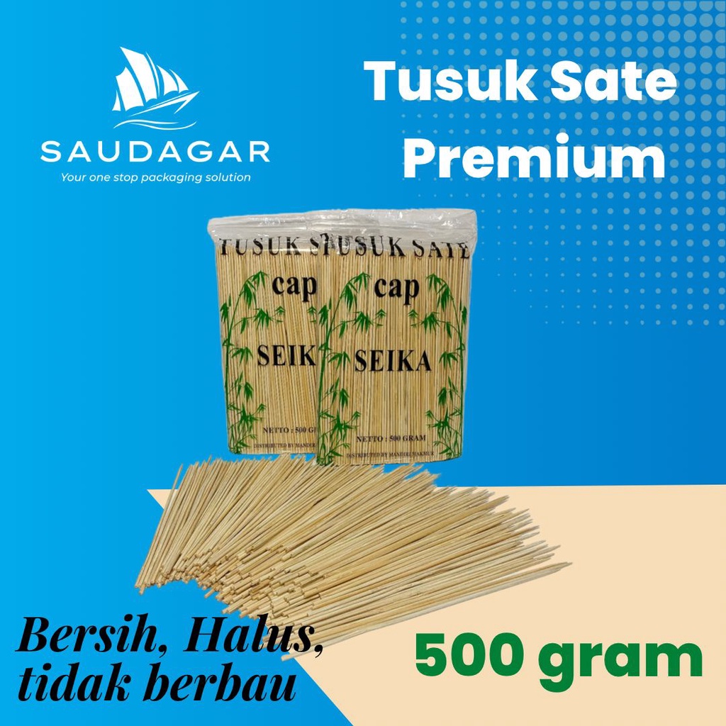 Tusuk Sate Bambu Premium 500 gram