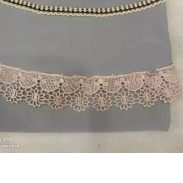 Hijab / Jilbab / Kerudung / Bergo / Khimar Instan Jersey Serut Renda List / Renda Serut Renda List M