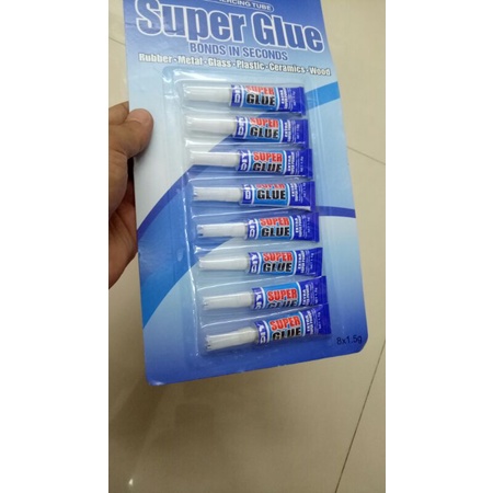 

LEM SUPER GLUE SERBAGUNA 1 Pack isi 8