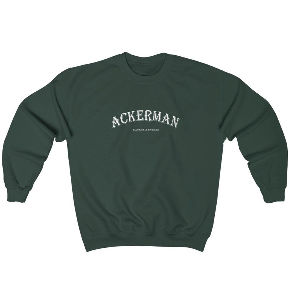 Crewneck Ackerman Bloodline of Warriors Casual Attack On Titan SNK