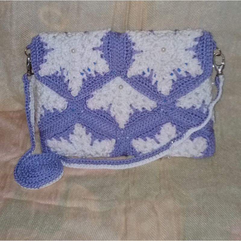 tas rajut selempang mini