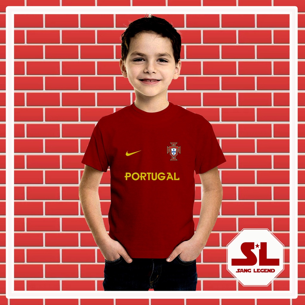 KAOS BAJU BOLA ANAK KIDS NEGARA PORTUGAL 001