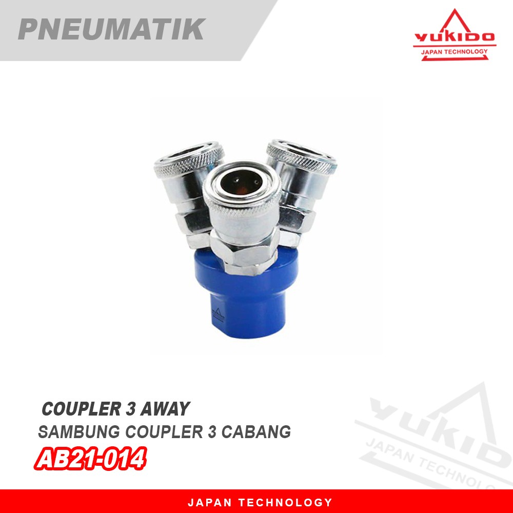 CUCI GUDANG !!! BISA COD YUKIDO Quick Coupler Cabang 3 SAMBUNGAN SELANG KOMPRESOR ANGIN NEPEL SELANG TERMURAH CABANG 3