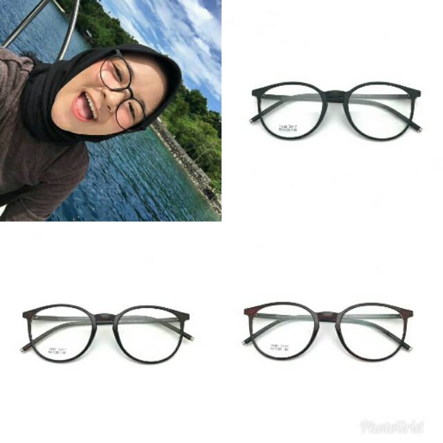 Paket Hemat Lensa, Frame Kacamata Fashion, Kaca Mata Pria & Wanita, Nissa Sabyan