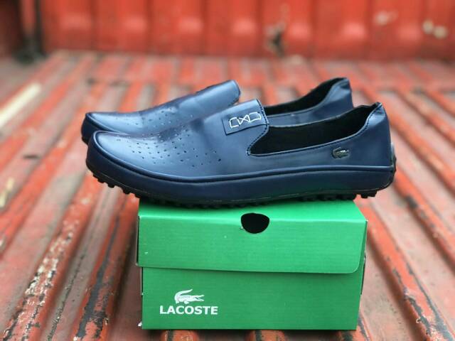 Sepatu Cowok Pria Lacoste Casual FIrmal Slop Slip On Fashion Pria Santai Nyaman NgemOL HangOut 39-43