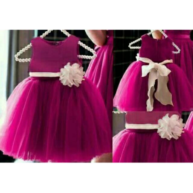 Dress anak perempuan pink