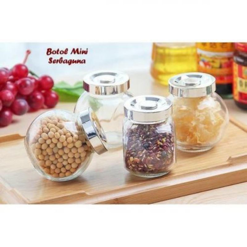 Toples klasik mini /toples selai/toples bumbu dapur/SOUVENIR