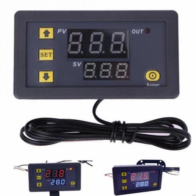 Thermostat Digital Pengatur Suhu Digital AC Mobil Bus Truck 12v/24v