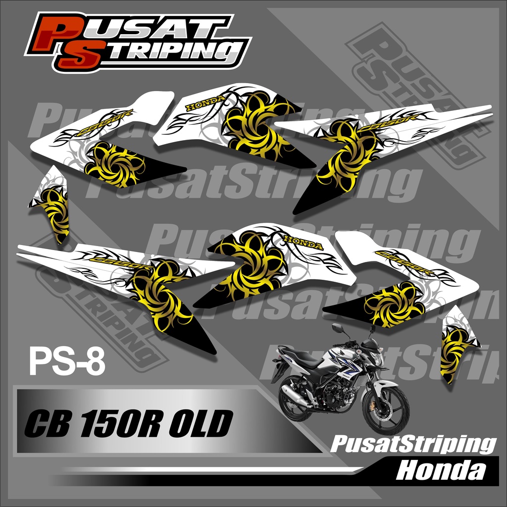 PS-8 Striping Hologram Crom Variasi Honda CB 150R Old Striping Cb 150R Old