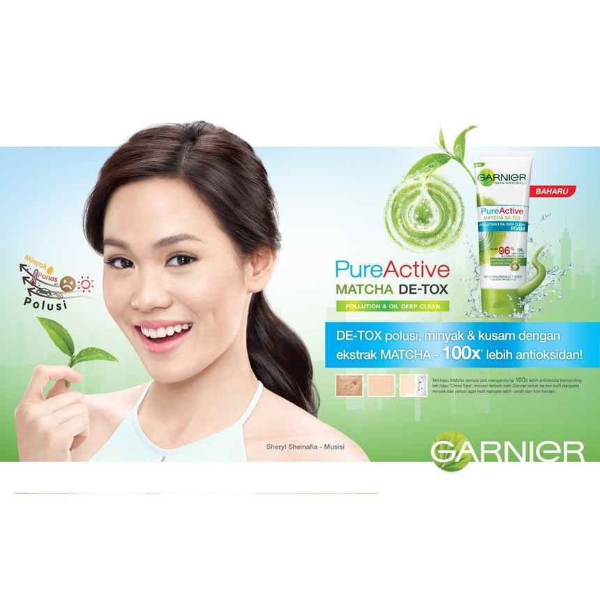 GARNIER PURE ACTIVE MATCHA DEEP CLEAN DIRT &amp; OIL-CONTROL FOAM