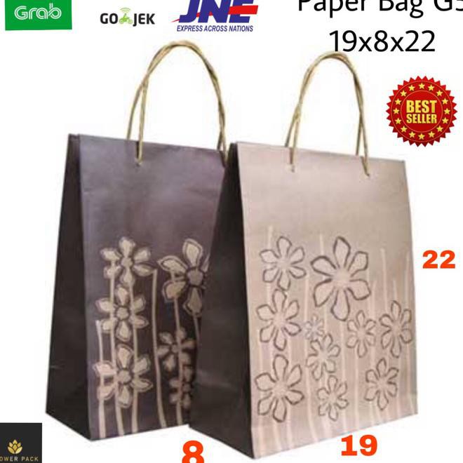 

Februari Maniss Paperbag Motif Bunga Coklat 19X8X22 Tas Kertas Goodiebag Shopping Bag Kode 206