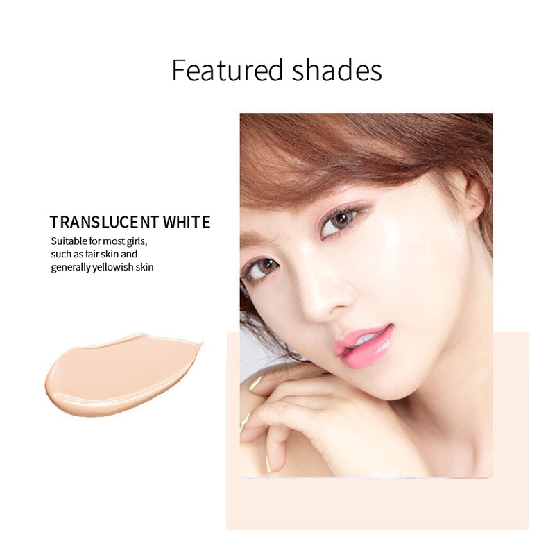 BARUBT High Coverage Skin-Like Lightweight Long-Lasting No Creasing Waterproof Foundation【 Free Delivery+ COD + dikirim dalam 24 jam】