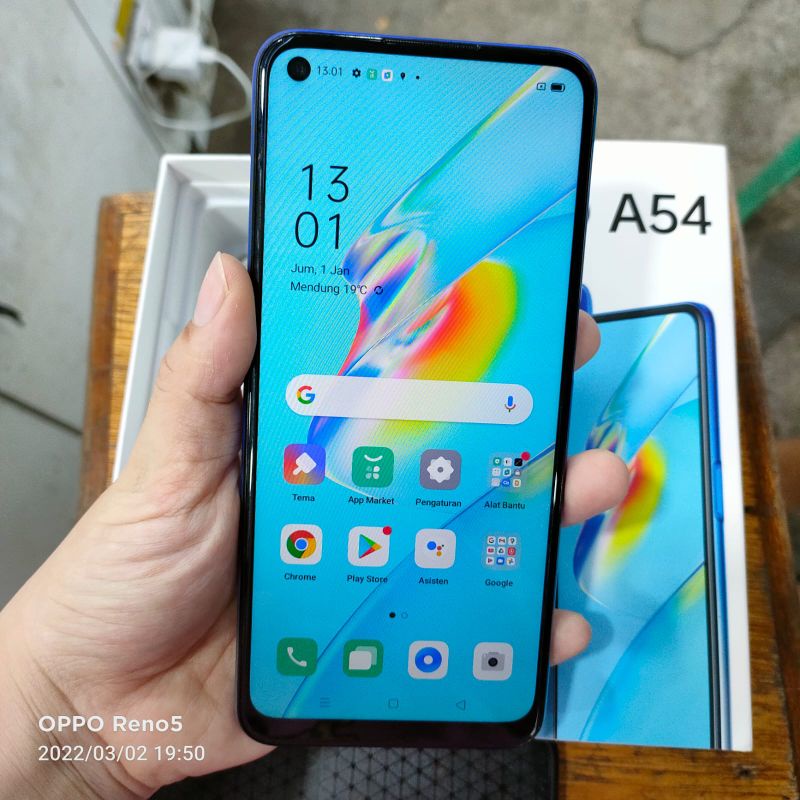 READY HP SECOND OPPO A54 RAM 6/128GB FULLSET ORI PEMAKAIAN 1 BULAN