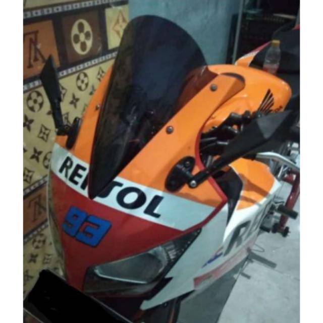 Visor CBR k45a lokal jenong hitam windshield CBR k45a lokal jenong hitam