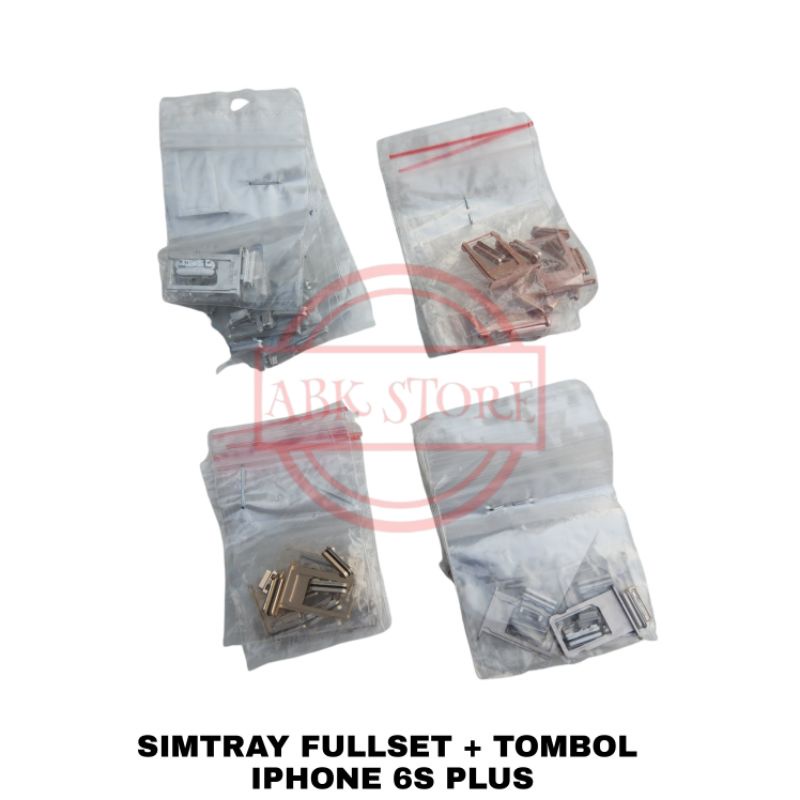 SLOT SIM CARD SIMTRAY SIMLOCK TEMPAT KARTU SIM FULLSET IP 6S PLUS TOMBOL VOLUME ON OFF SILENT