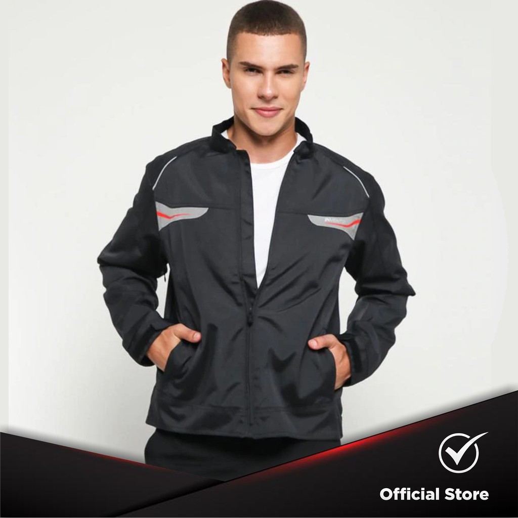 Jaket Motor Tahan Angin Pria - INVENTZO Ignacio Alpha Black