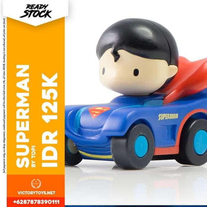 [mainan-hobi] DC SUPERMAN SPINNING CAR BY TOPI