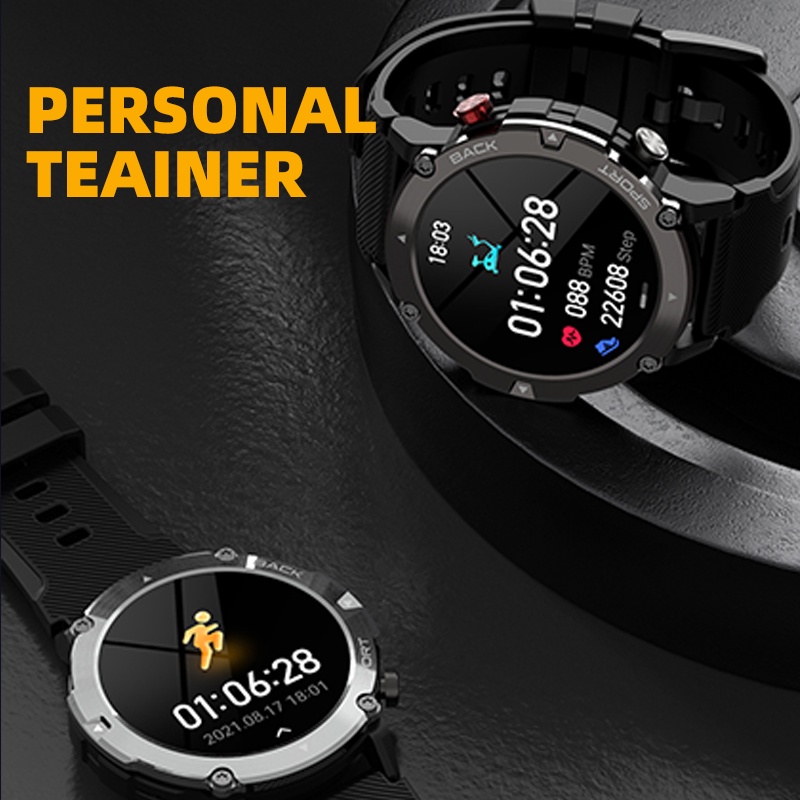 LOKAL 2023 NEW✨C21 Smart Watch Bluetooth Call Custom Dial Heart Rate Blood Oxygen Detection Men Sport Smartwatch Full Touch Screen IP68 Waterproof - Custom Watch Face