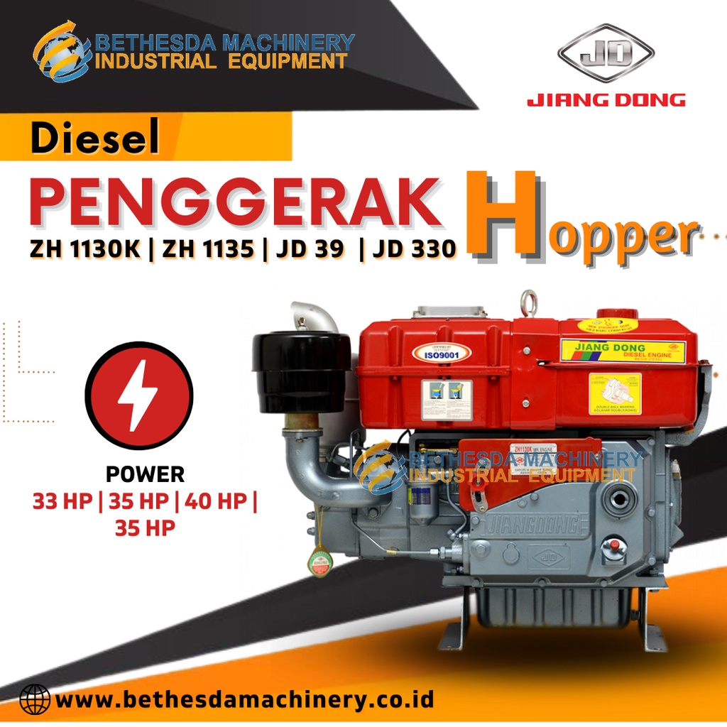 mesin penggerak 30 HP / diesel Jiangdong 33 HP 35 PK 40Hp Hopper