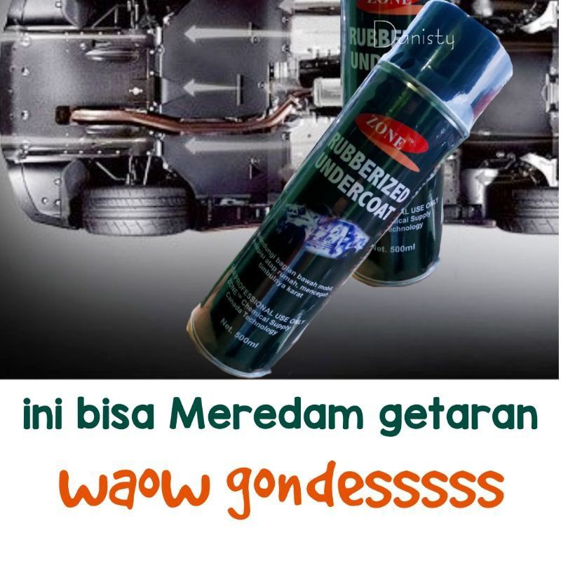 Spray Anti Bocor Atap /Pelapis Anti Karat mobil/Rubberized Undercoat