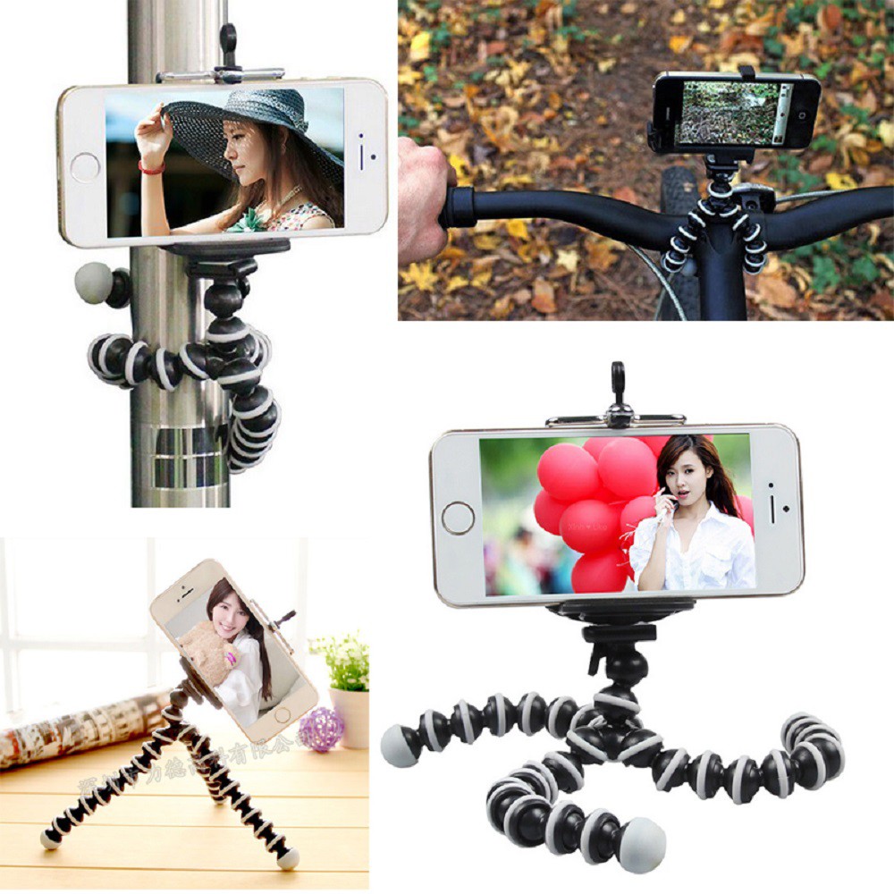 Tripod Fleksibel Model Gurita untuk Holder Handphone / Kamera / FREE Holder U / Gorilla Pod Octopus