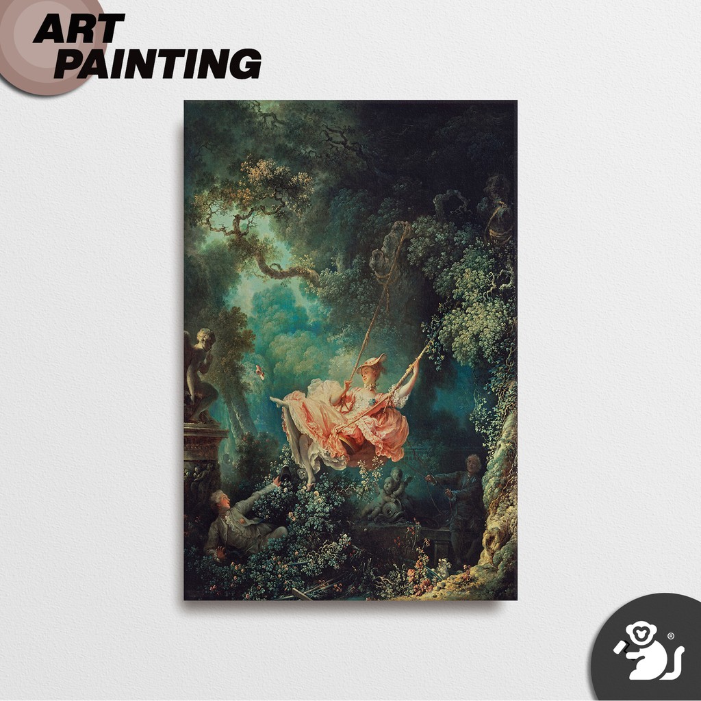 [COD] Poster Kayu Jati Belanda 30x20 The Swing by Jean-Honoré Fragonard Dinding Wall Decor