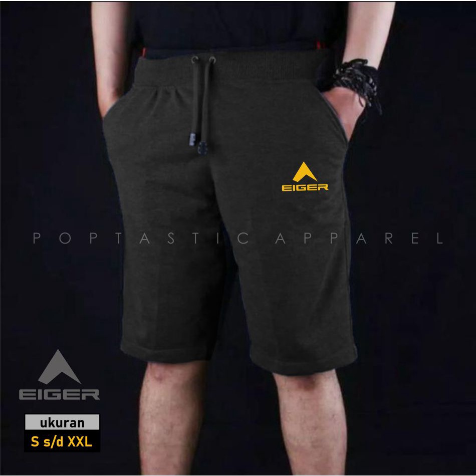 Celana Jogger Pendek Training Sweatpants Bahan Fleece Tebal